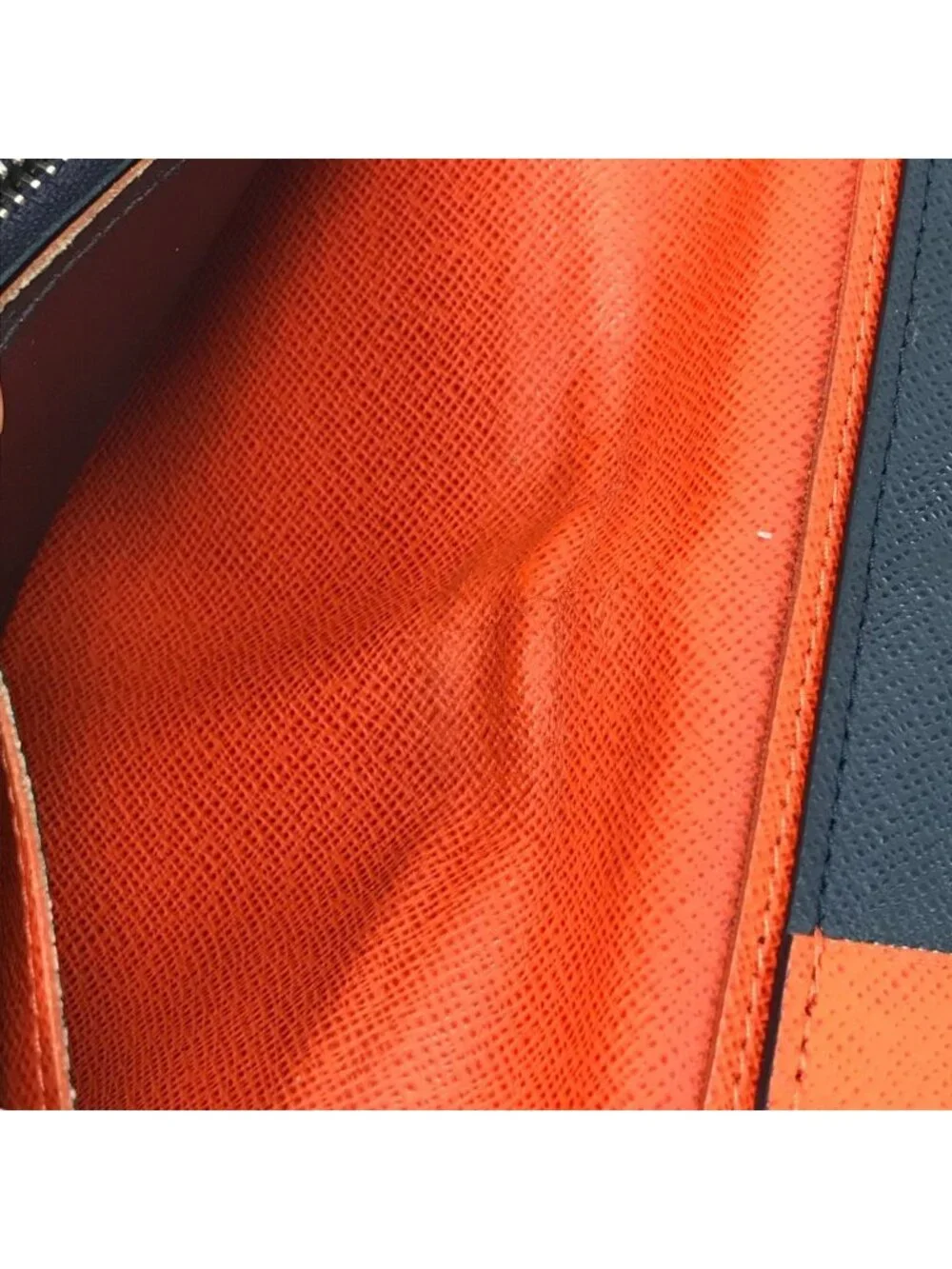 Louis Vuitton Wallet Epi Damier Graphite Portefeuille Brazza Blue Gray
